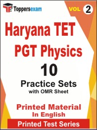 Haryana TET PGT Physics Book in English - Practice Set (VOL.2)