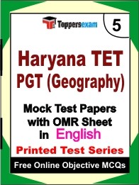 HARYANA TET PGT GEOGRAPHY Exam Practice Set Book (English)