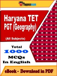 EBook of HARYANA TET PGT GEOGRAPHY Exam (MCQ) in PDF Format in English