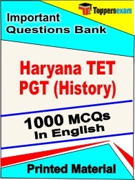 Haryana TET PGT History Exam Objective MCQ Book in English