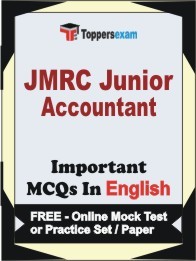 JMRC Junior Accountant Exam Objective MCQ in English (Book) + (FREE) Online Mock Test Series