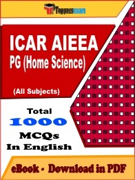 EBook of ICAR AIEEA PG HOME SCIENCE Exam (MCQ) in PDF Format in English