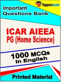 ICAR AIEEA PG Home Science Exam 1000 Objective MCQ in English (Printed Book)