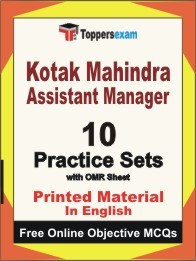 Kotak Mahindra Assistant Manager Test Book in English - Practice Set