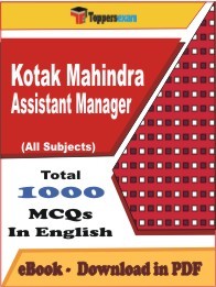 EBook of KOTAK MAHINDRA ASSISTANT MANAGER Exam (MCQ) in PDF Format in English