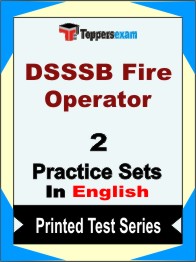 DSSSB Fire Operator Book in English - Question Paper / Practice Set