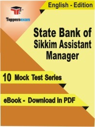 EBook of State Bank of Sikkim Assistant Manager Exam (10 Mock Test) in PDF Format in English