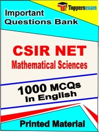 CSIR NET Mathematical Sciences Exam 1000 Objective MCQ / Question Bank in English Book / Printed Material.