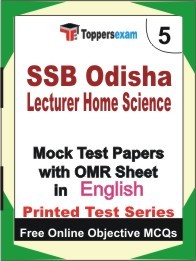 SSB ODISHA LECTURER HOME SCIENCE Exam Practice Set Book (English)