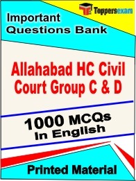 Allahabad HC Civil Court Group C & D Exam 1000 Objective MCQ in English (Printed Book)
