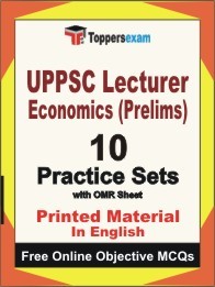 UPPSC LECTURER ECONOMICS PRELIMS Exam 10 Practice Sets Book (English)