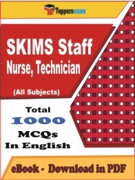EBook of SKIMS STAFF NURSE, TECHNICIAN Exam (MCQ) in PDF Format in English
