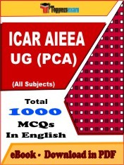 EBook of ICAR AIEEA UG (PCA) Exam (MCQ) in PDF Format in English