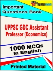 UPPSC GDC Assistant Professor (Economics) Test Book in English - Objective MCQ