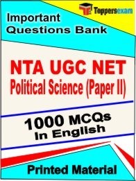NTA UGC NET Political Science Paper 2 Exam Objective MCQ Book in English