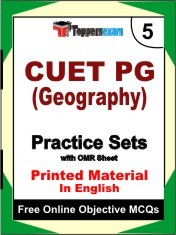 CUET PG Geography Test Book in English - Mock Test / Practice Set