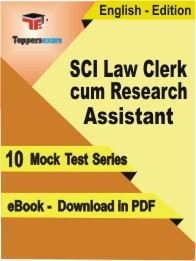 SCI Law Clerk cum Research Assistant Test PDF Book In English - Mock Test/Practice Set