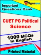 CUET PG Political Science Exam Book in English - Objective MCQ