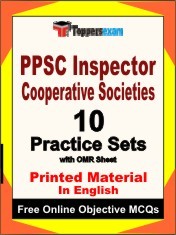 PPSC INSPECTOR COOPERATIVE SOCIETIES Exam 10 Practice Sets Book (English)