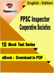 EBook of PPSC Inspector Cooperative Societies Exam (10 Mock Test) in PDF Format in English