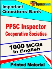 PPSC Inspector Cooperative Societies Test Book in English - Objective MCQ