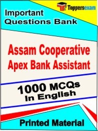 Assam Cooperative Apex Bank Assistant Test  Book in English - Objective MCQ