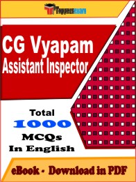 CG Vyapam Assistant Inspector Exam PDF Book In English - MCQ / Objective Questions