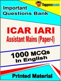ICAR IARI Assistant Main Paper 1 Exam Objective MCQ Book in English