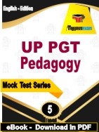 UP PGT Pedagogy PDF Book In English - Practice Set