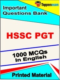 HSSC PGT Exam Objective MCQ Book in English