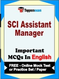 SCI ASSISTANT MANAGER Exam Objective MCQ in English (Book) + (FREE) Online Mock Test Series