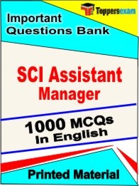 SCI Assistant Manager Exam 1000 Objective MCQ in English (Printed Book)
