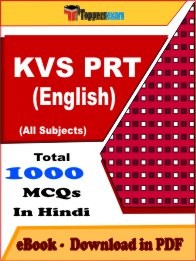 EBook of KVS PRT (ENGLISH) Exam (MCQ) in PDF Format in Hindi