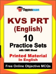 KVS PRT (ENGLISH) Exam 10 Practice Sets Book (English)