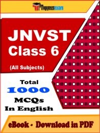 EBook of JNVST CLASS 6 Exam (MCQ) in PDF Format in English