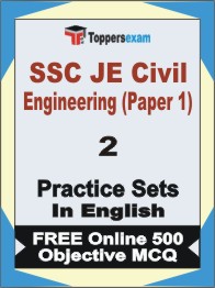 SSC JE Civil Engineering (Paper 1) Exam Book in English - Question Paper / Practice Set