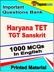 Haryana TET TGT Sanskrit Test Book in English - Objective MCQ