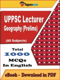 UPPSC Lecturer Geography Prelims PDF Book In English