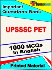 UPSSSC PET Exam 1000 Objective MCQ / Question Bank in English Book / Printed Material.