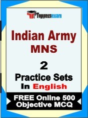 Indian Army MNS Exam Book in English - Question Paper / Practice Set