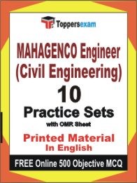 MAHAGENCO Engineer (Civil Engineering) Exam 10 Practice Sets Book English & FREE Online 500 Objective MCQ.