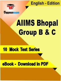 AIIMS Bhopal Group B & C PDF Book In English