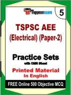 TSPSC AEE (Electrical) Paper 2 Exam 5 Mock Test / Practice Sets Book English & FREE Online 500 Objective MCQ.