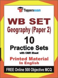 WB SET Geography Paper 2 Test Book in English - Practice Set