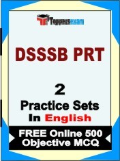 DSSSB PRT Exam 2 Mock Test / Practice Sets Book English & FREE Online 500 Objective MCQ.