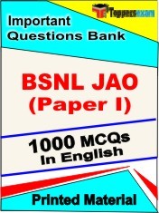 BSNL JAO Paper I Exam 1000 Objective MCQ / Question Bank in English Book / Printed Material.