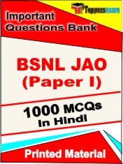 BSNL JAO Paper I Exam 1000 Objective MCQ / Question Bank in Hindi Book / Printed Material.