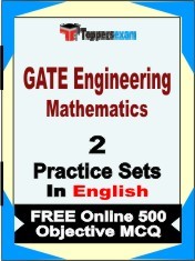GATE Engineering Mathematics Exam 2 Mock Test / Practice Sets Book English & FREE Online 500 Objective MCQ.