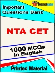 NTA CET Exam 1000 Objective MCQ / Question Bank in English Book / Printed Material.