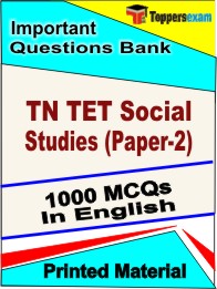TN TET Social Studies (Paper 2) Book in English - Objective MCQ